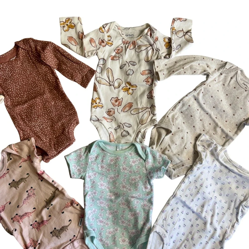 Baby Girl Onesie Bundle 8 Pc 3-6M 6M Carter's Gerber Dreamgro